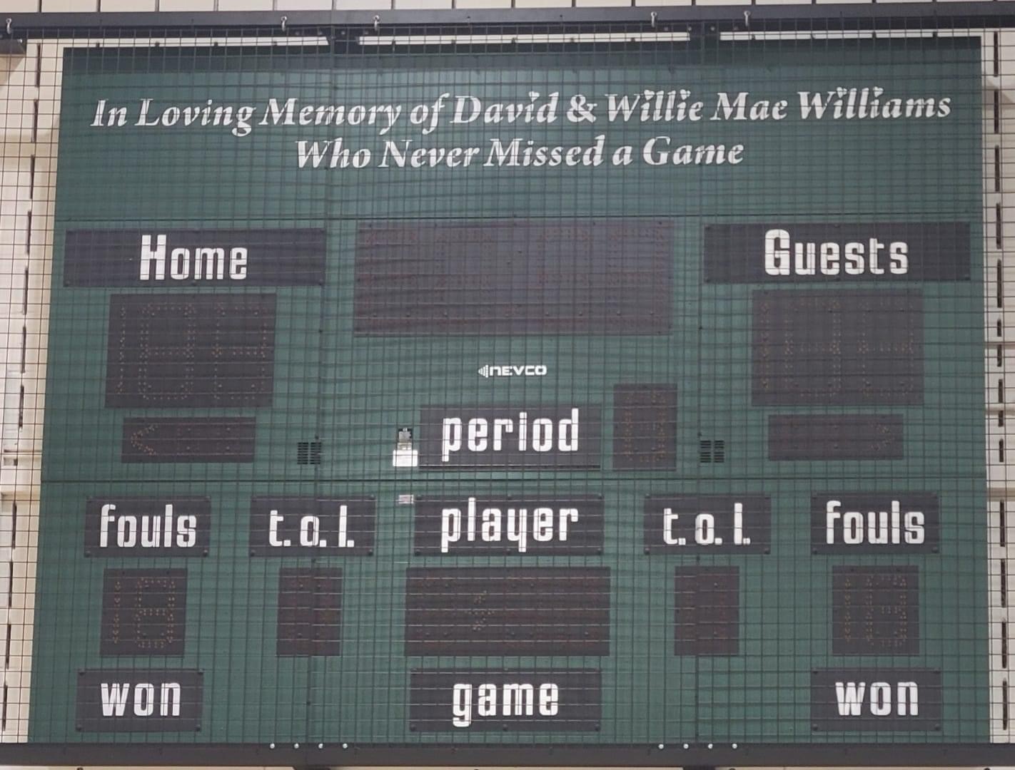 Williams Scoreboard