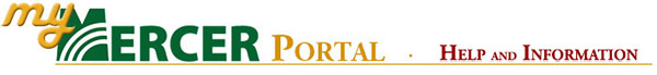 MyMercer Portal Help and Information