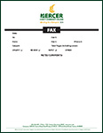 Fax Cover Sheet