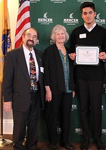 Jim and Lynne Faridy with scholarship recipient